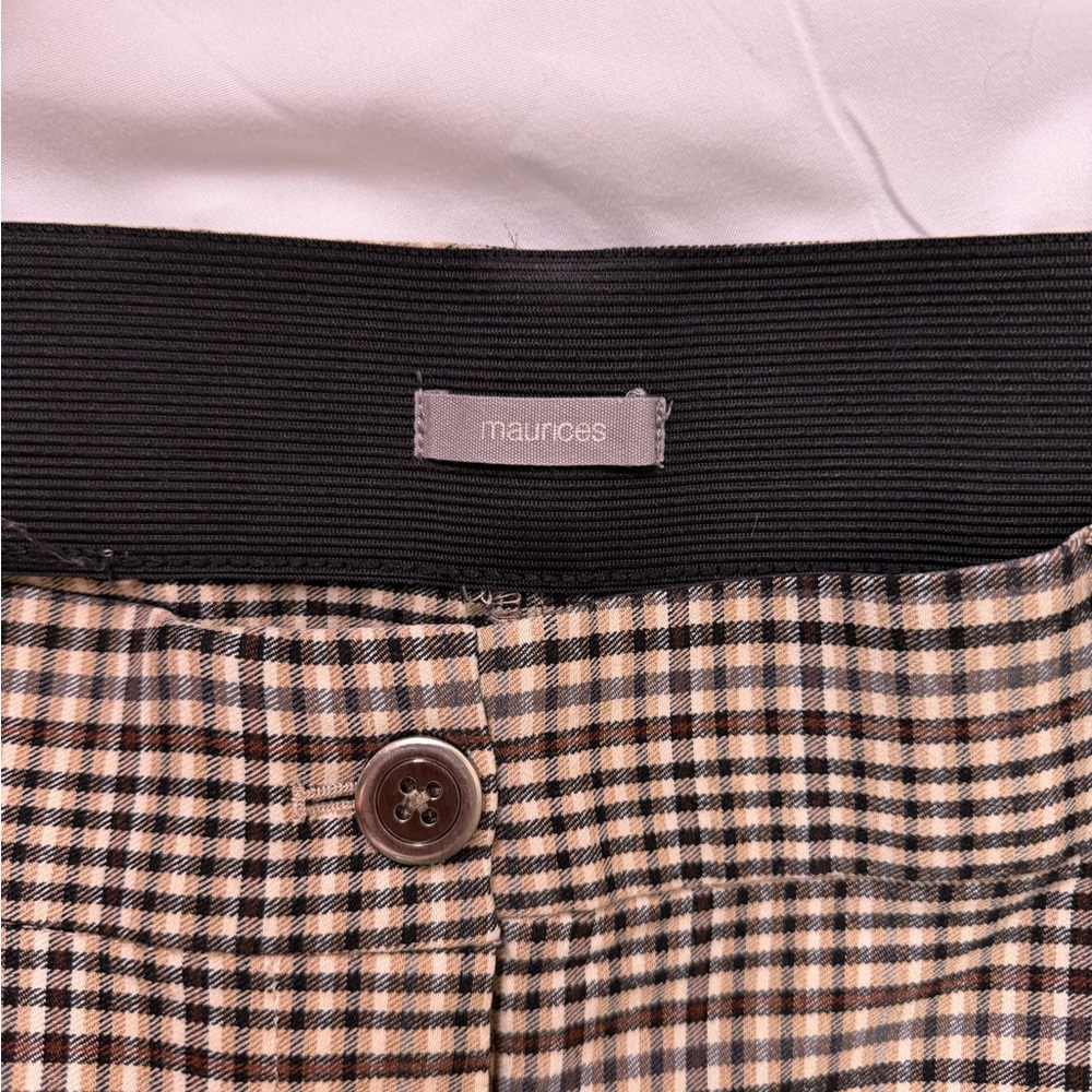 Maurices Black and Tan Checkered Pants